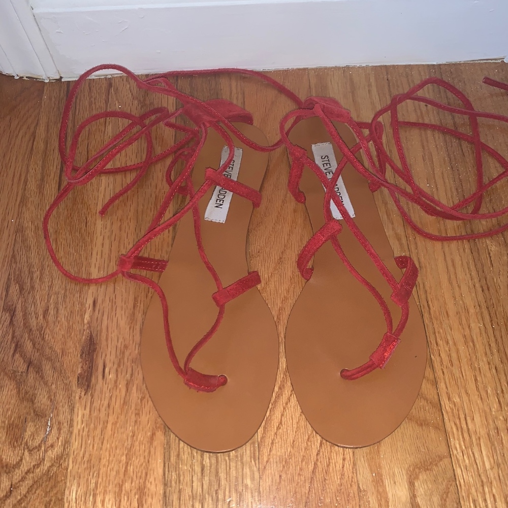 Steve Madden Suede ballet strap sandals